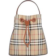 Burberry Bucketväskor Burberry Vintage Check Bomull Dragskoväska - New