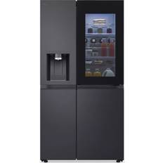 LG Black Fridge Freezers LG GSXE90EVAD American Fridge Freezer Black