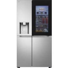 Ice & Water Dispenser - Stainless Steel Fridge Freezers LG GSXE90BSAD American Fridge Freezer Silver, Stainless Steel