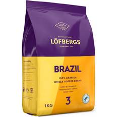 Löfbergs Coffee Beans Brazil Rainforest Alliance 1 kg