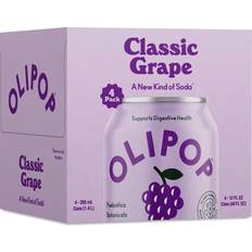 Olipop Classic Grape 4 Cans 12 fl oz Each 12fl oz 4pcs 1pack
