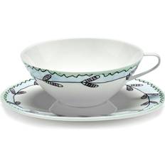 Serax Cups Serax Blossom Milk Teacup With Saucer Tea Cup