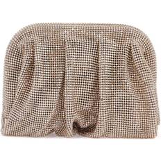 Oro Borse a mano Benedetta Bruzziches Compact Pleated Light Gold Evening Bag - Light Gold