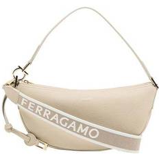 Ferragamo Läderväska Sandläder Axelväska - Beige