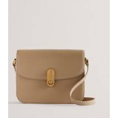 Gold/Messing Messengertaschen Ted Baker Kkayli Polished Leather Satchel Bag - Brown