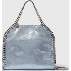 Stella McCartney Dame Tasker Stella McCartney Lamé Falabella Tote Uld Taske - Blå