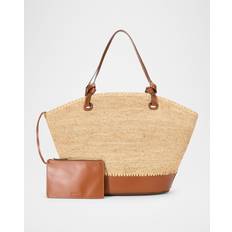 Staud Squillo Raffia Tote - Natural/Tan