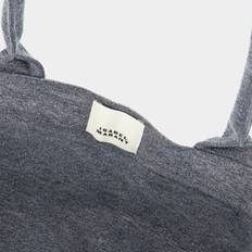 Tasker Isabel Marant Broderet Logo Bomuld Tote Taske - Negro Lavado