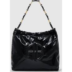 Anine Bing Kate Shoulder Bag - High-Shine Black