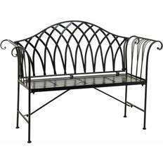 Garden & Outdoor Furniture Alexandra House Living Black Iron Outdoor 50 x 88 x 110 cm Garden Bench