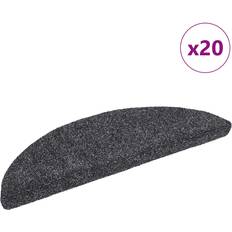 Carpets & Rugs vidaXL Stair Mats Self-adhesive 56 x 17 x 3 cm Set of 20 Grey