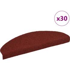Carpets & Rugs vidaXL Stair Mats Self-adhesive 30 pcs Red 65x21x4 cm Red