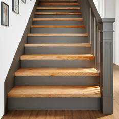 Carpets & Rugs vidaXL Light Brown Stair Treadss Step Mat 90 x 25 x 2 cm 4 pcs