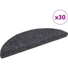 Carpets & Rugs vidaXL Stair Mats Self-adhesive 30 pcs 56 x 17 x 3 cm Grey