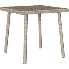 Gråa Soffbord vidaXL Rektangulärt Soffbord 40x40x37 cm Ljusgrå