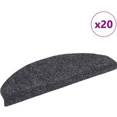 Carpets & Rugs vidaXL Stair Mats Self-adhesive 65 x 21 x 4 cm 20 pcs Grey cm