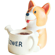 HOD Health & Home Small Resin Corgi Succulent Flower Pot