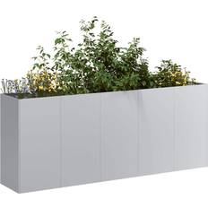 vidaXL Planteringskärl 200x40x80 cm Galvaniserat Stål