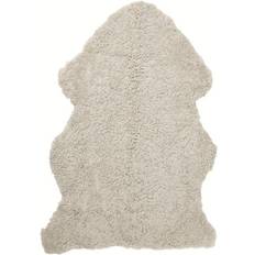 Beige Fällar Skinnwille Curly Sand Lockigt Fårskinn 60 x 95 cm Beige