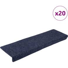 Gråa Trappmattor vidaXL Trappmattor Självhäftande 65 x 21 x 4 cm Set of 20 Grå cm