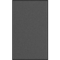 Tufado Felpudos vidaXL Doormat Stripe and 90 x 150 Black, Grey cm