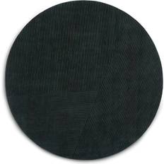 Northern Row Rug Round Ø200 cm Dark Green Green cm