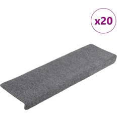 Grå Trappemåtter vidaXL Trappemåtter Selvklæbende 20 Stk 65x21x4 cm Grå cm