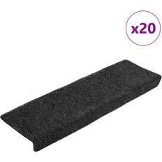 Grå Trappemåtter vidaXL Selvklæbende Trappemåtter 20 Stk 65x21x4 cm Grå Grå cm