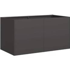 VidaXL Krukor, Plantor & Odling vidaXL Odlingslåda Svart 80 x 40 x 40 cm Kallvalsat Stål