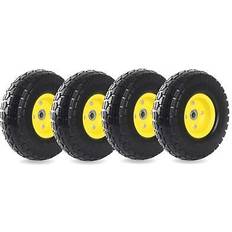 Best Snow Chains Pro 4-Pack 4.10/3.50-4" Flat Free Tire Wheel 10 Inch 4-Pack