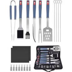 Bluefire 20 Pcs BBQ Grill Tools Set