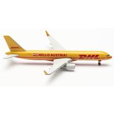 Herpa Daron Toys, HE536516 1-500 Scale Reg No.OE-LNZ Servius & Hello Austria DHL Model Plane for 757-200