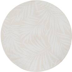Tæpper & Skind BigBuy Home Repareret Tæppe Hvid Beige 90 x 90 x 0,5 cm