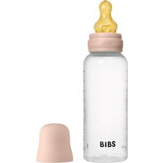 Bibs Baby Plastic Bottle with Latex Nipple 9oz Blush