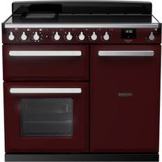100cm - Timer Induction Cookers Rangemaster Estel Deluxe 100cm Induction Rangecooker Red