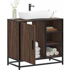 vidaXL Bathroom Sink Cabinet Brown Oak 65 x 33 x 60 cm