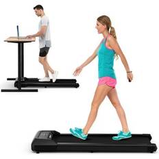 Costway 2.25 HP Walking Pad with LED Display and Remote Control-Black