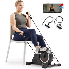 Fitness Machines Sunny Health & Fitness Magnetic Mini Exercise Pedal Cycle w Band B020026Smart Grey (21.6 In. L X 18.7 In. W X 14.4 In. H)