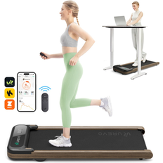 Cardio Machines Urevo SpaceWalk E4W Treadmill Woodgrain Design Brown (21.85 In. W X 5.7 In. H X 47.5 In. D)