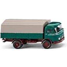 Lastwagen Modellbausätze Wiking Pritschen-Lkw MB LP 321 Opalgrün 1:87