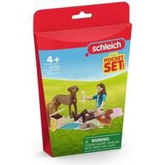 Schleich Legesæt på tilbud Schleich Pocket Set Picnic With Lisa 15 Dele