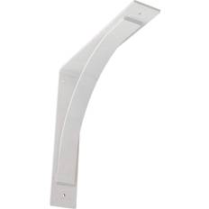 White Corbels & Brackets Ekena Millwork Steel Bracket Morris 3 Inch W x 16 D x