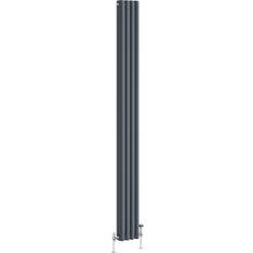 Water Radiators Reggio Anthracite Vertical Radiator 1800 x 200 mm