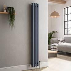 Water Radiators Reggio Anthracite Vertical Radiator 1500 x 200 mm