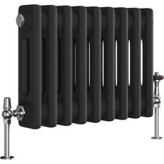 Radiators Reggio Midnight Black Horizontal Radiator 300 x 425 mm 735 BTU