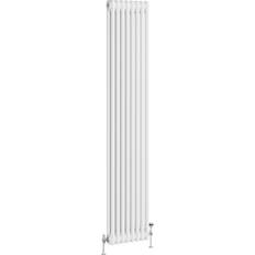 White Water Radiators Reggio White Vertical Double Column Radiator 1800 x 380 mm