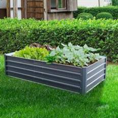 Garden Gear Metal Raised Bed Anthracite Grey