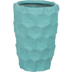 Cemento Ollas BigBuy Garden Planter Blue Cement 42.7 x 42.5 x 62 cm