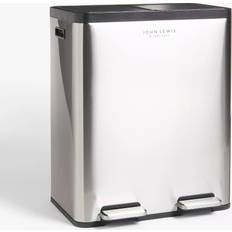 John Lewis 2 Section Recycling Bin with Handles 40L