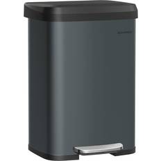 Songmics Kitchen Bin with Lid Charcoal Grey Black 50L